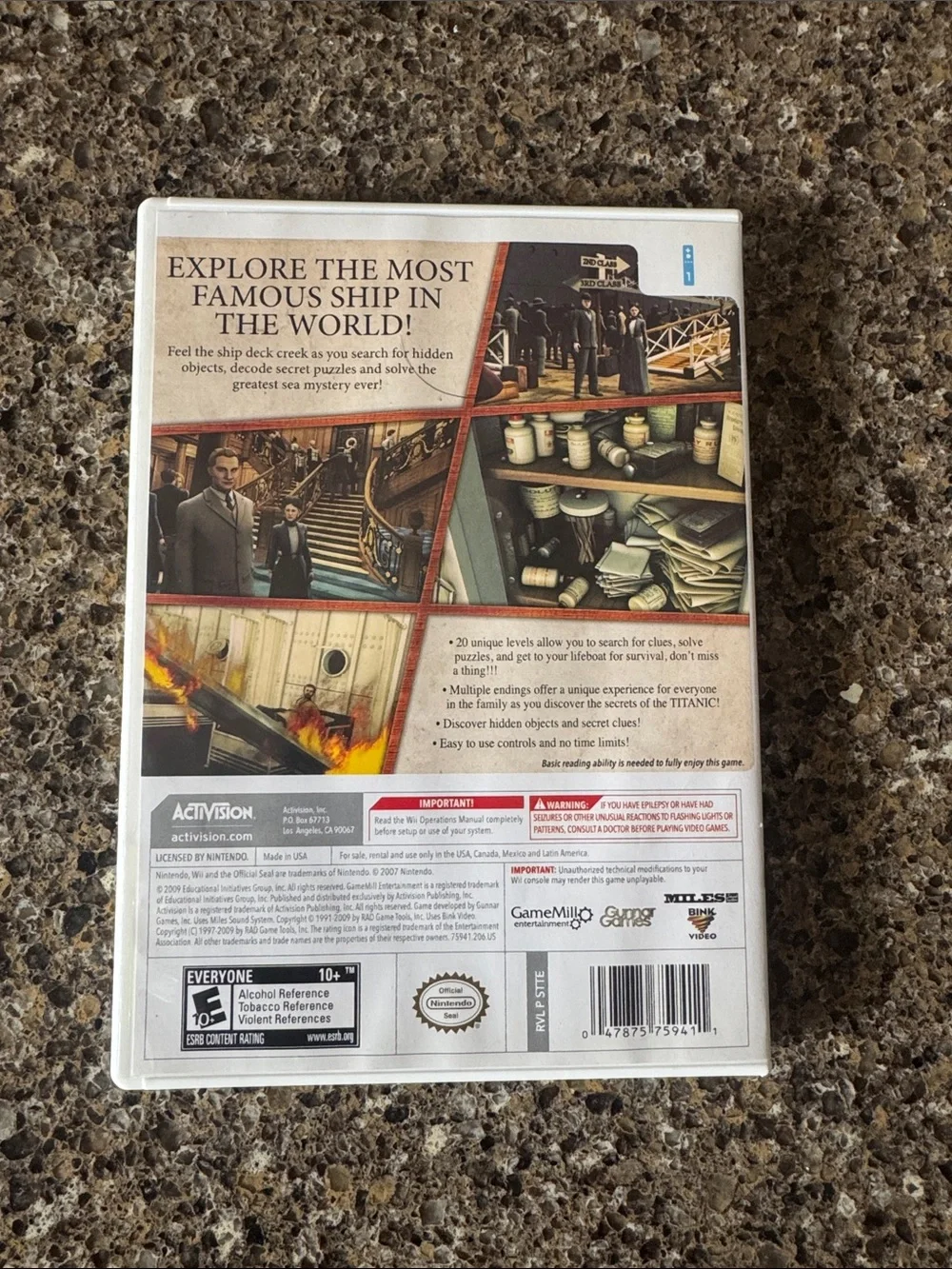 Activision Titanic: Secrets of the Fateful Voyage (Wii) - White